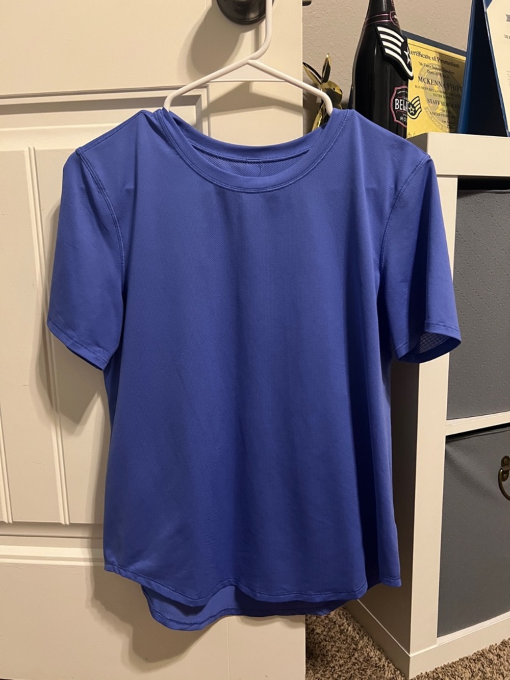 Lululemon high-neck running and training t-shirt - Wild Indigo